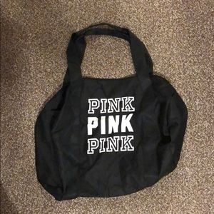 PINK black duffle bag